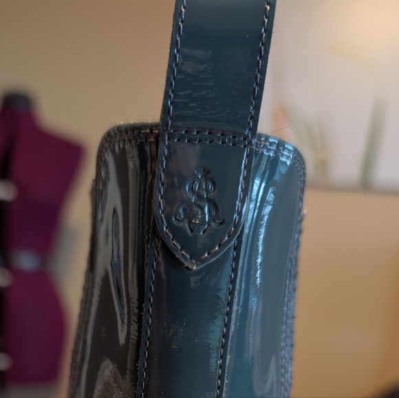 Angela Scott Teal Patent Leather Miss Kate Boots, EU39 EUC - Picture 7 of 10